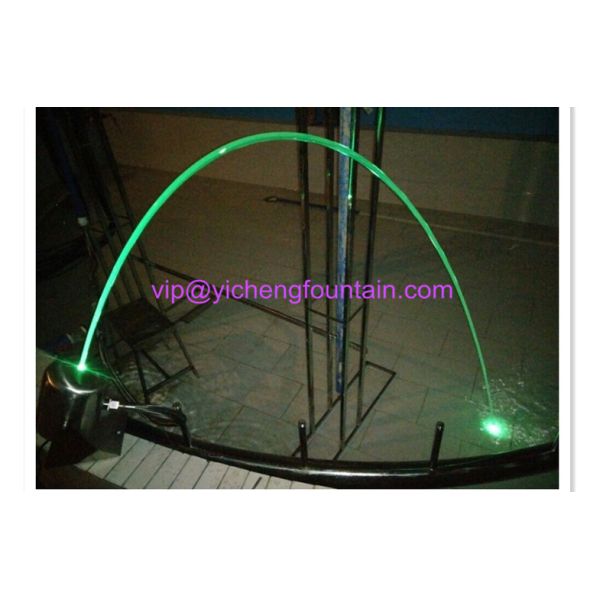 Mini Laminar Jet Fountain Rainbow Spray RGB Color Changing Lighting Spray Fountains