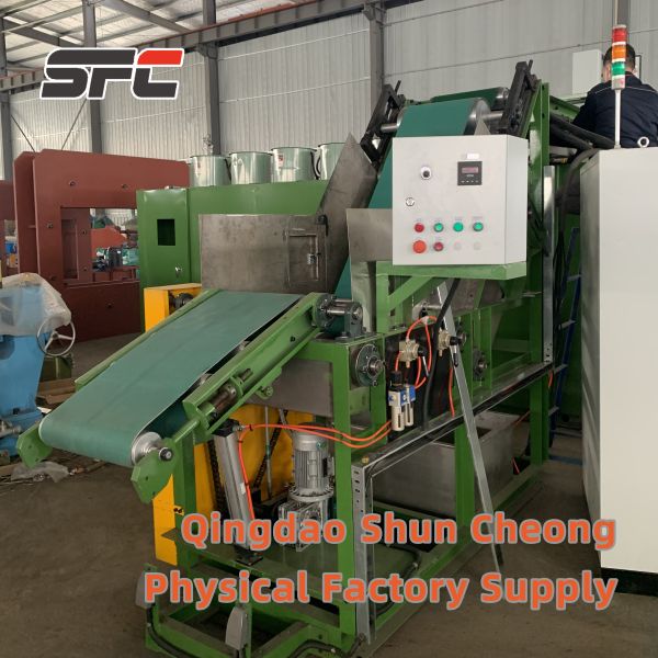 PLC Control Compact Body High Automation Fabric Core Conveyor Belt Vulcanizing Press for Rubber Strip Production Line
