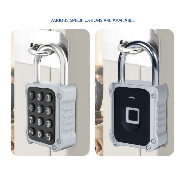 IP67 Waterproof Eco-Friendly Security Smart Fingerprint Padlock Tuya App for School Locker Zinc Alloy+ABS 304 Stainless Steel