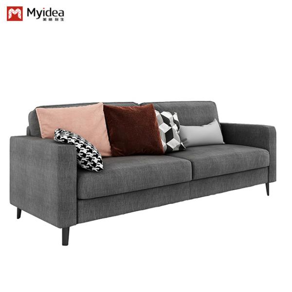 Estilo suave e elegante, desfrute do confortável sofá moderno