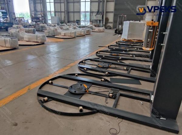 2000kgs Load Pallet Wrapper Lantech Cello Wrapping Machine For Stable Packaging