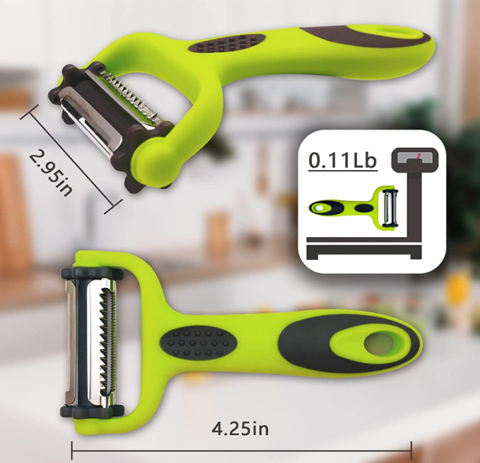 Ротатабельная посуда Peeler 3 нержавеющей стали в 1 для овоща картошки