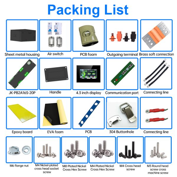 LFP 24V 280Ah DIY Battery Kit LiFePO4 Home Solar Energy Storage Battery Pack