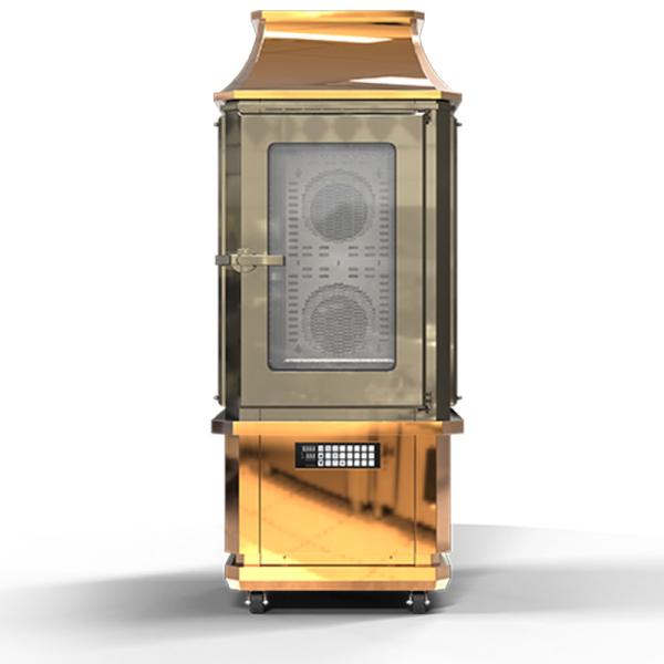 Machine à vents chauds pour rôtir du canard avec porte vitrée 17 kW