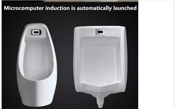 Hot Selling Modern Siphon Flushing Men Urinal Toilet Wc Wall Hung Urinal Sensor