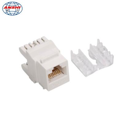 Grau Jack trapezoide Jack modular do teste RJ45 CAT6 UTP 180 de Fluck da passagem de 100%