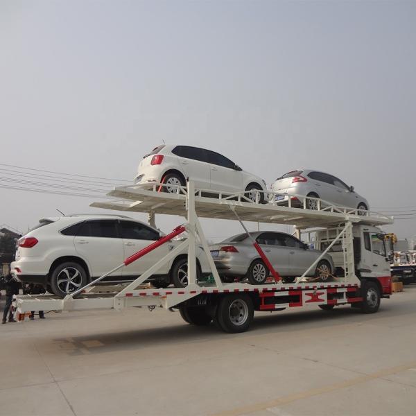 6 Car Capacity Vehicle Car Carrier Hauler Trailer Hydraulic Lifting Double Deck Auto Transport Trailer