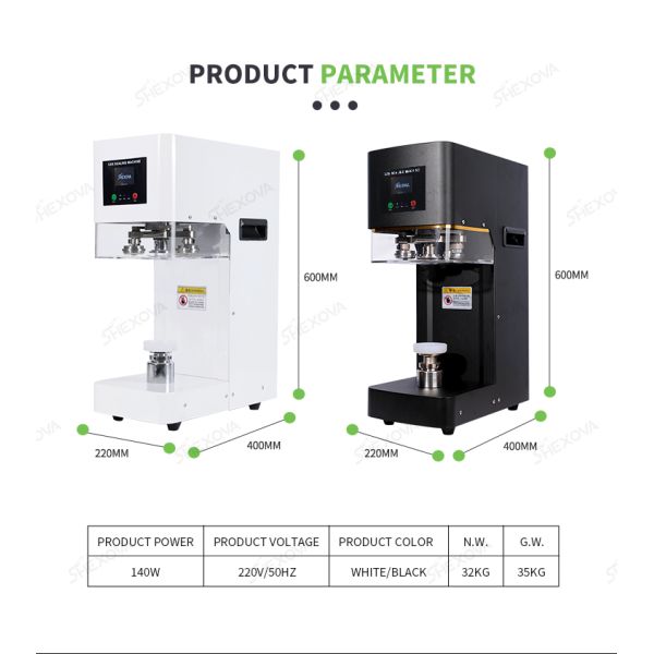 25pcs/min Fully Automatic Can Sealing Machine For PET Cans 110V/220V Voltage