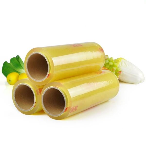O plástico claro do PVC do OEM adere-se rolo enorme do envoltório/filme de estiramento para o alimento de embalagem