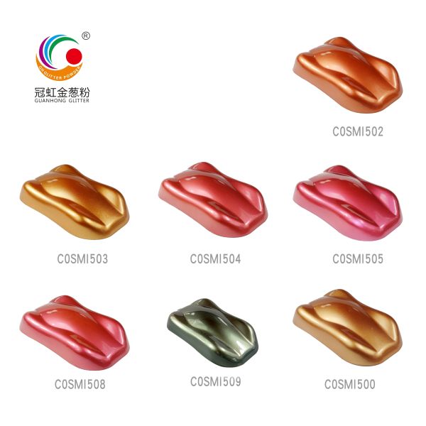 60um Burgundy Cosmetic Bulk Mica Powder Metallic Pearlescent Pigment Shimmer