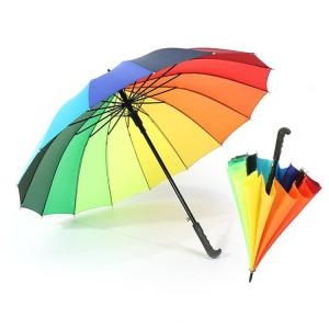 プラスチックハンドル オートオープン スティック 傘 ポンジ 布 肋骨