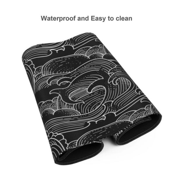 XYDAN Custom Extended Waterproof White Line Non-Slip Rubber Base Computer Gaming Mouse Pad