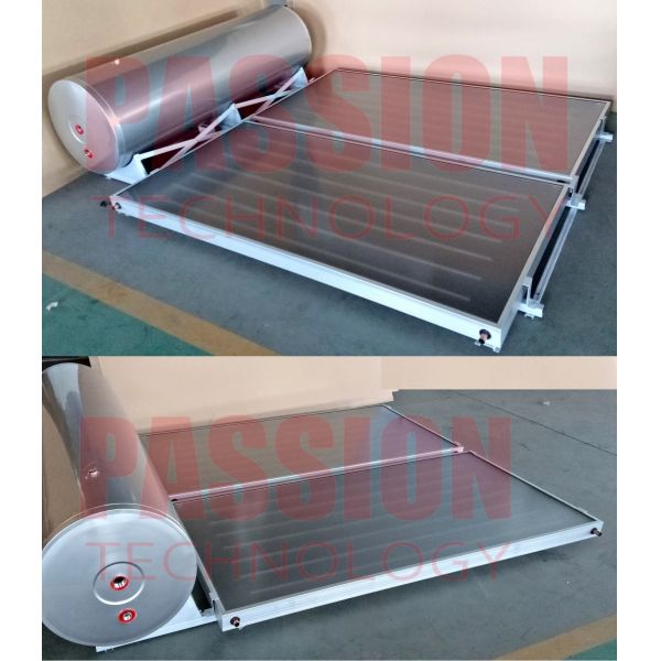 300L Flat Plate Pressurized Solar Water Heater 2m2 Blue Flat Panel Solar Collector