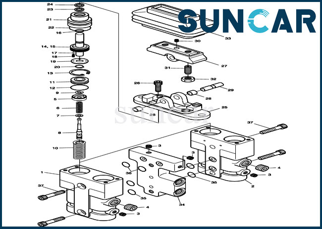 CA2705947 270-5947 2705947 Комплект клапанов управления движением для экскаватора C.A.T. 320D, 320D FM, 320D FM RR, 320D L, 320D LN