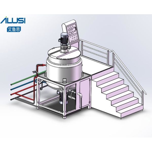 5000L Stainless Steel Blender Mixer Industrial Mixing Tanks Liquid Soap Shampoo Detergent Making Machine