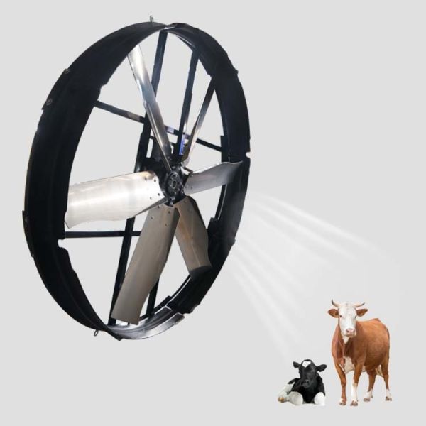 1830mm Blade Diameter Panel Fan with 120,000m³/h Air Volume and Outer Rotor Permanent Magnet Brushless DC Motor for Livestock Ventilation