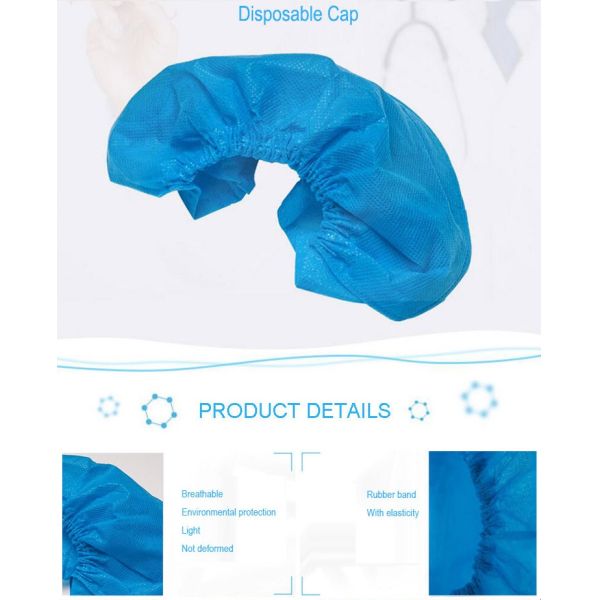 Полипропилена головной крышки свободного образца шляпа устранимого облегченного красочная для больницы