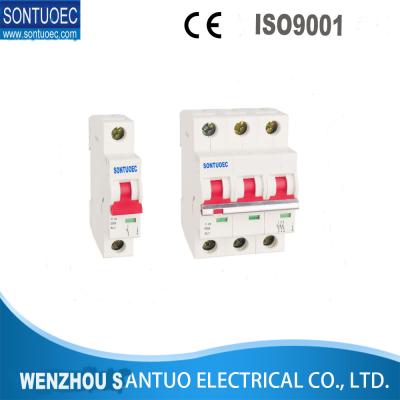 CE, CB, SAA, interruptor 3pole diminuto da série de ISO9001 SL7-63 (MCB)