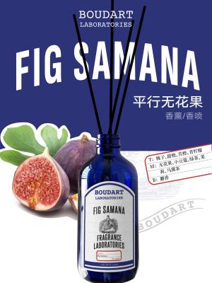 FIG SAMANA Reed Diffuser Aroma Rattan Sticks in Elegant Design Style with Peach Top Notes