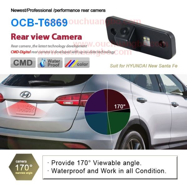 Ouchuangbo special rear view back up parking camera Hyundai New Santa Fe OCB-T6869
