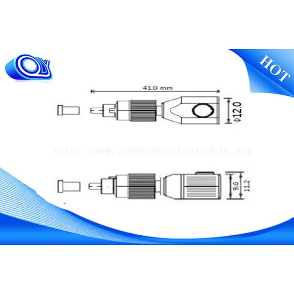 FTTH FC SM/MM G652D G657A OM1 OM2 Square Bare Fiber Optical Cable Adapter