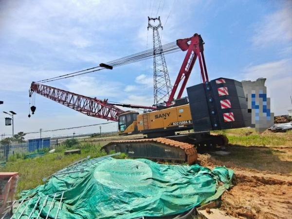 Construction Used Spider Crane Telescoping Crawler Crane Used 150ton