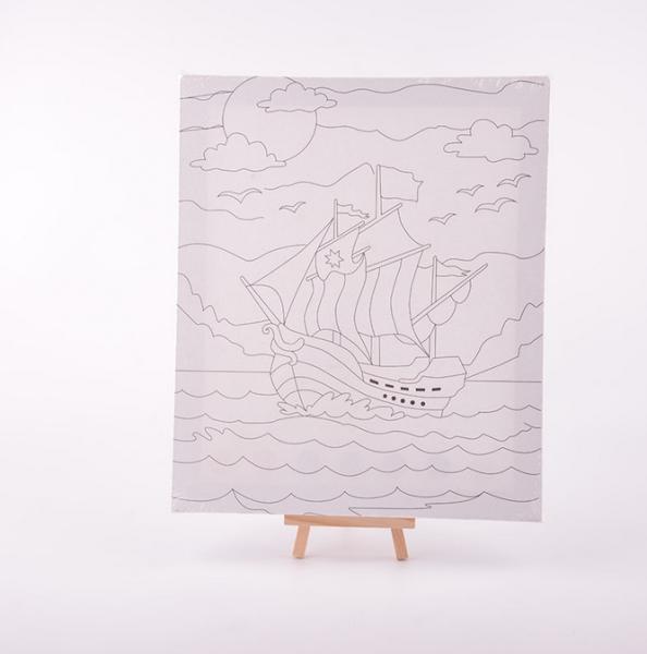 DIYペイント用品、プレプリントキャンバス絵画キット、ブラシ付き、様々なサイズをご用意
