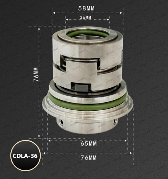 NJK original CDLA-36mm CNP CDLF CDMF bomba vertical de vários estágios de aço inoxidável vedação mecânica