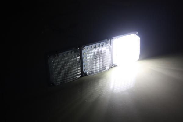 4 square 9W*3 LED Turning work light white light  red light yellow light for engineering vehicles car truck