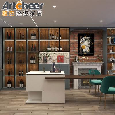 Customized Color Kitchen Furniture Cabinets with Solid Shaker Design and Modern Style