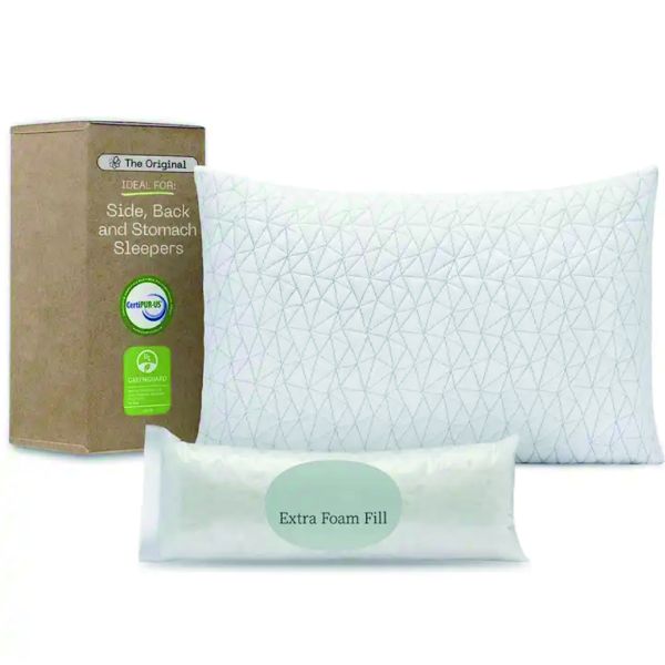 Bamboo Viscose Gel Infused Memory Foam Pillow for Back and Side Sleepers 60*40*10CM