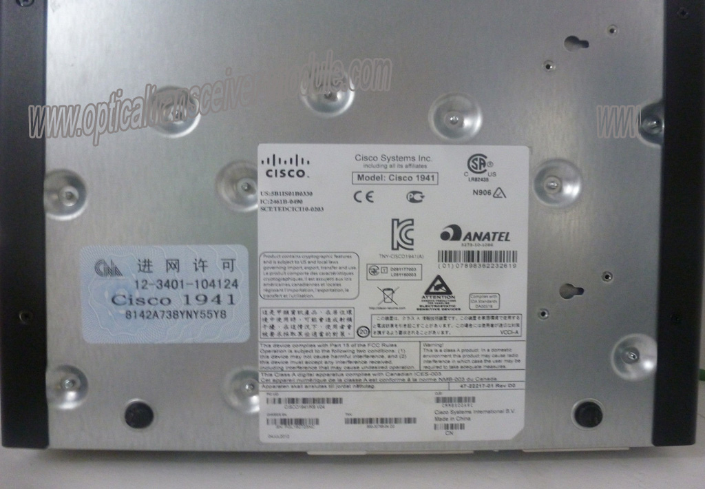 Настольный компьютер маршрутизатора брандмауэра Cisco1941/K9 коммерчески VPN/тип шкафа mountable