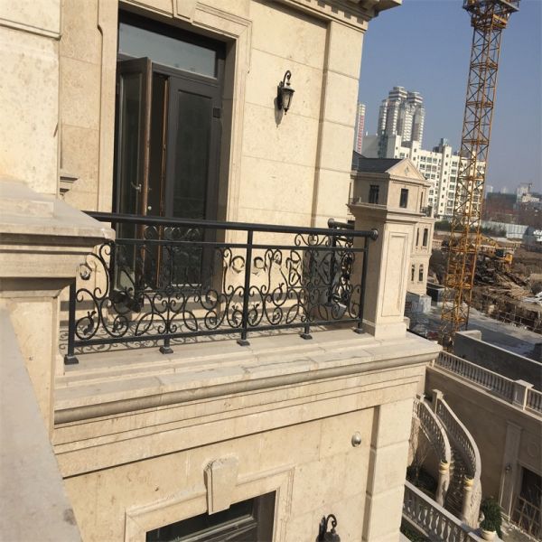 Terrasse Corridor Balustrade en aluminium Patio Balcon à domicile Barrière de fer forgé