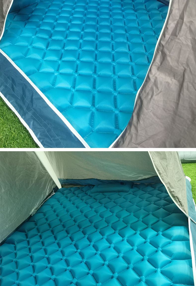 собственная личность располагаясь лагерем кровати шелка молока 200x122x7cm складная надувая пусковую площадку спать