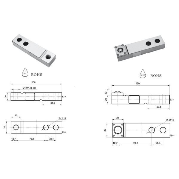 SZC-323 Alloy Steel Floor Scale 2t Load Cell For Weighing Scale