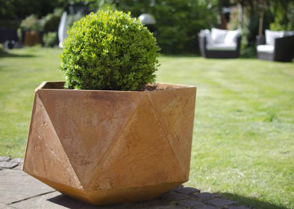 Planteur en acier de Corten de produits en acier de Corten pour la décoration de public/jardin
