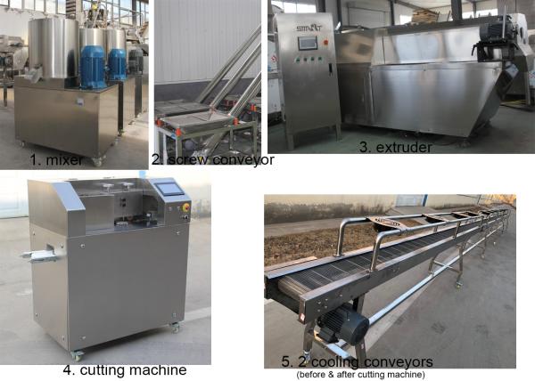 Dog Chewing 150kg / Hr Pet Treat Machine / Production Line