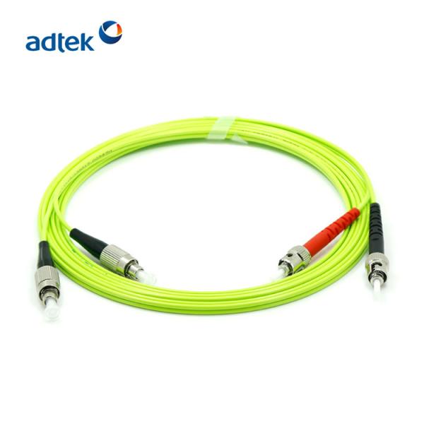 Duplex FC to ST APC UPC OM5 2.0mm Optical Fiber Jumper Wires Multimode PVC/LSZH