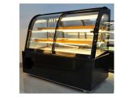 Display comercial de bolo frigorífico Vitrina de vidro de bolo contador 570W