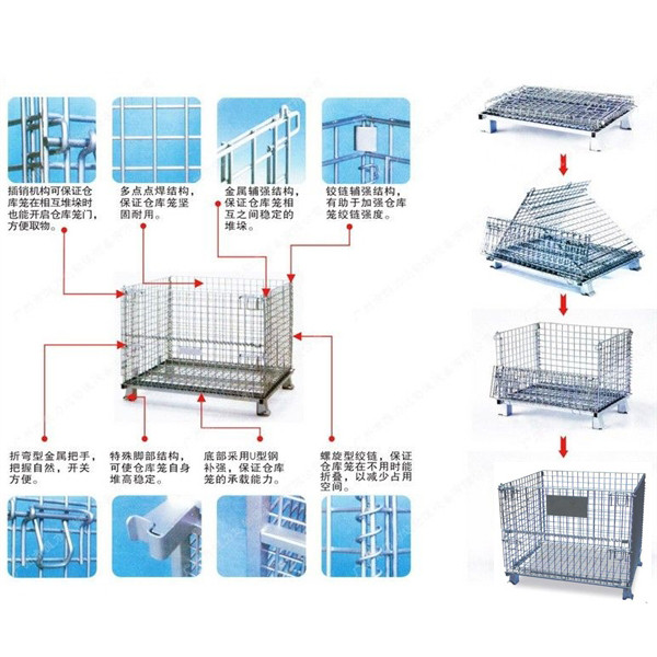 1188L 4 tomou partido equipamento da mercearia/loja varejo/recipiente da rede de arame