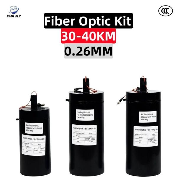 Un kit de fibres optiques professionnel de 0,26 mm pour une enceinte à dôme avec un équipement anti-interférence Fpv à distance ultra-longue de 30 à 40 km