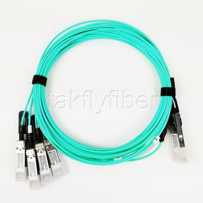Cabo 850nm OM3 OM4 da fuga 100G AOC de QSFP28-4x25G QSFP+ 7M 10M 30M Optical Transceiver Module