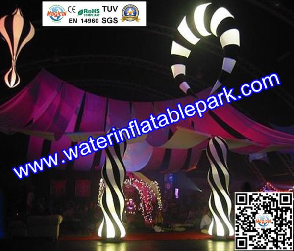 Lighting Inflatable Pillar Decoration Exterior Columns For Event