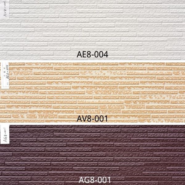 16mm 3D гофрировало панели сэндвича PU полистироля на открытом воздухе плакирования картины декоративные вставая на сторону