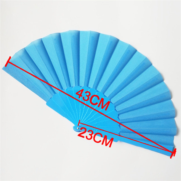 Japanese Small Plastic Foldable Hand Fans open 43cm For Wedding Favor