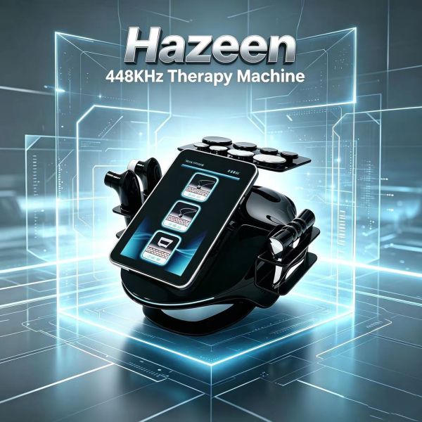 Hazeen Tecar Therapy Machine 448KHz CET RET Tecar Device for Recovery Physical Therapy Physiotherapy Pain Management