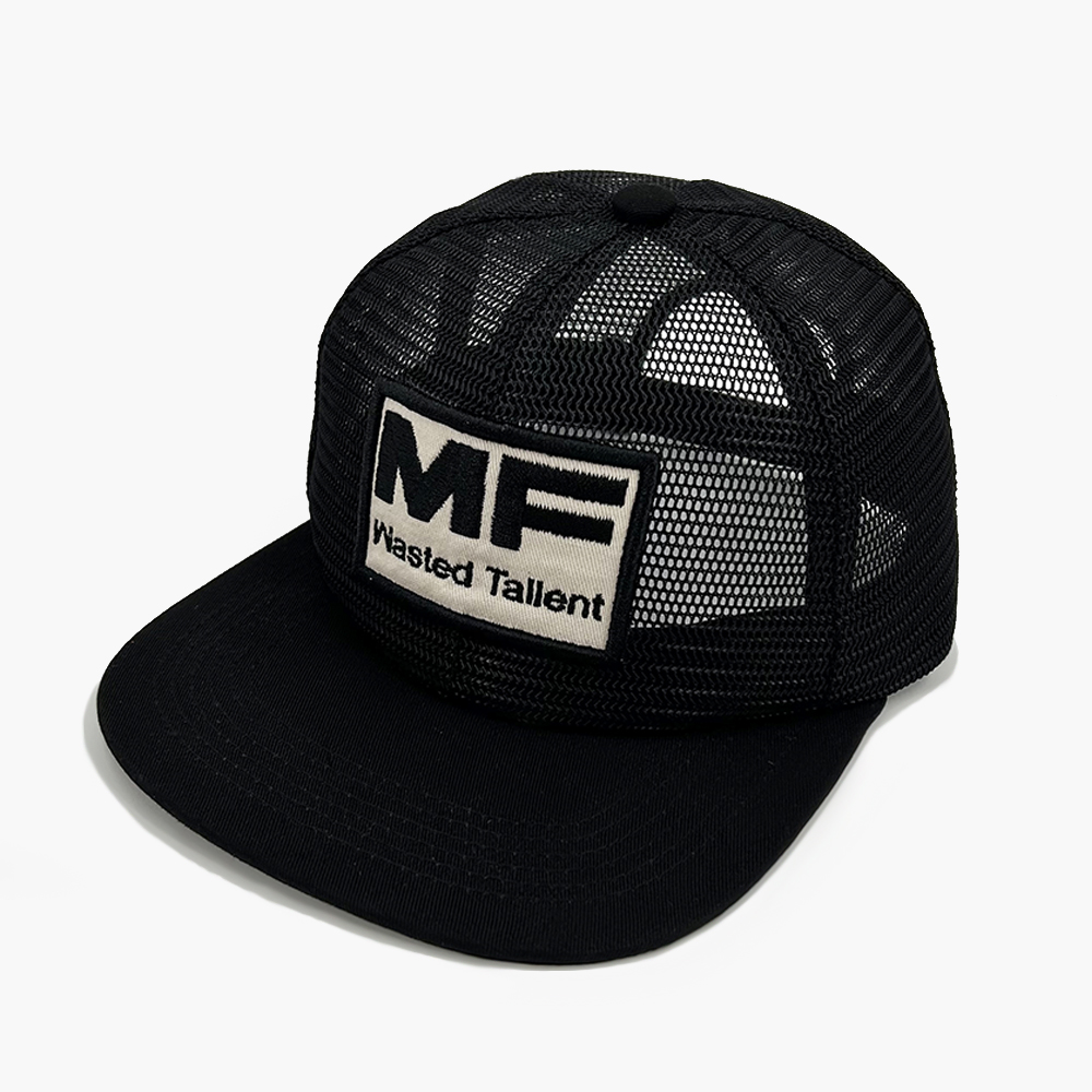 Flat Mesh Custom Embroidery Trucker Hats Brim Full Snapback Snapback Cap