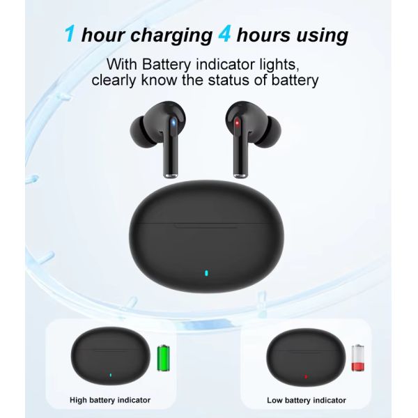 iPod Pro Tws auriculares inalámbricos 2024 en el oído auriculares cancelación de ruido Hifi Sport Mini auriculares de dientes azules