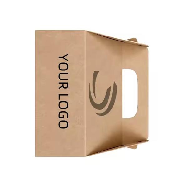 Wholesale Custom Eco-Friendly Burger Boxes - Greaseproof Kraft Paper Packaging for Fried Chicken & Takeaway