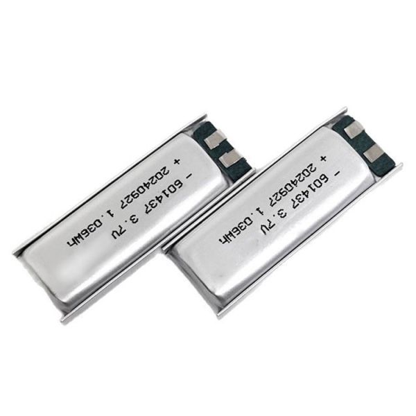 601437 Size 3.7V 280mAh Lithium Polymer Battery for Cameras and Toy Models